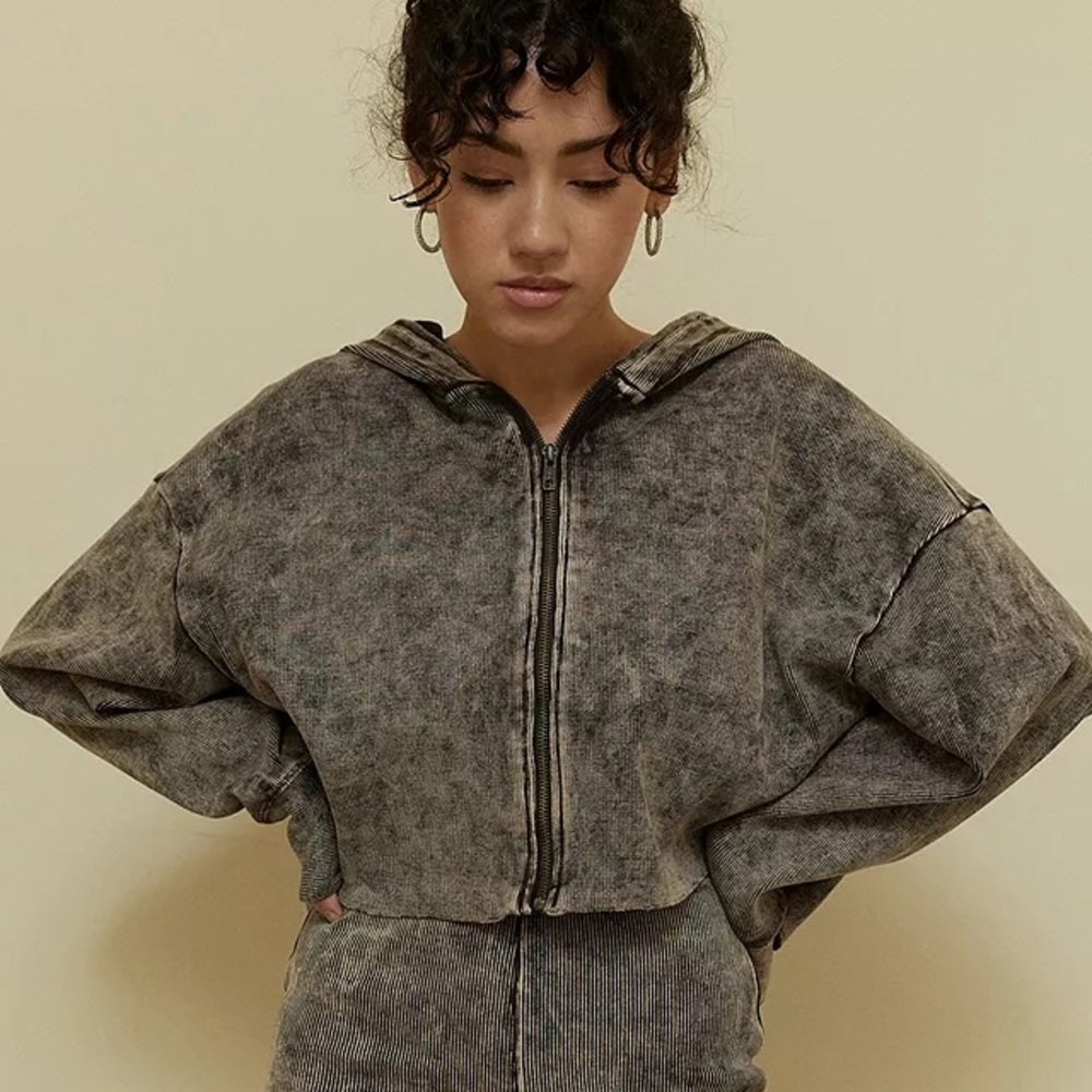Out From Under Ryan Ribbed Hoodie by Urban Outfitters UK